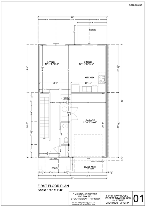 Forest Station interior unit floor plan, page 1
